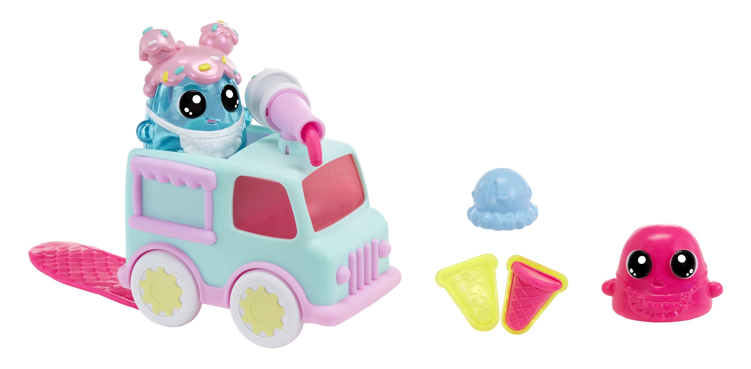 DohKins Ice Cream Truck & Baker - Masa Plastyczna, Która Nigdy Nie Wysycha, Bez Glutenu, Odpowiednia dla Kolekcjonerów i Dzieci od 3. Roku Życia