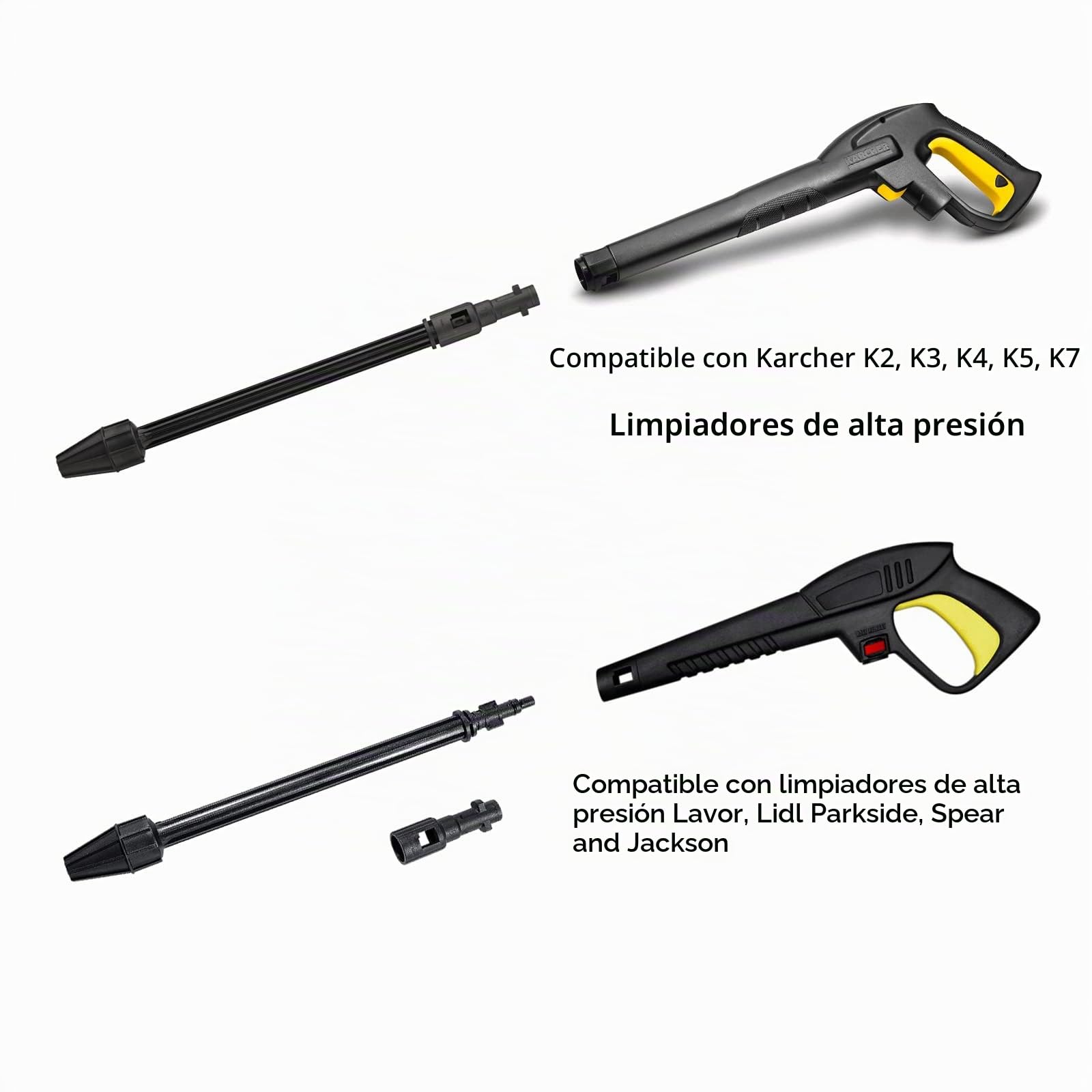 Monave DB 160 Boquilla Turbo Compatible con Kärcher/Lavor/Lidl Parkside, Lanza K2 K3 K4 K5 K7 Accesorios