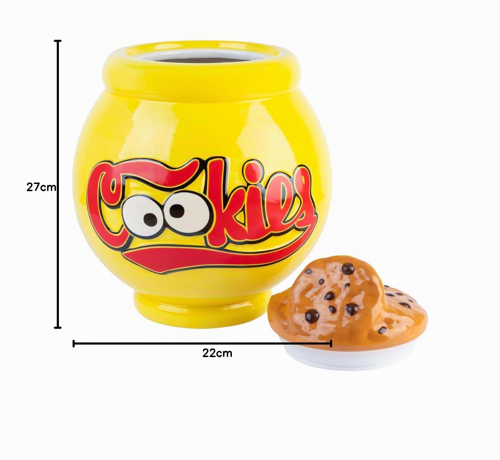 Grupo Erik Porta Biscotti Sesame Street - Biscottiera Ermetica con Coperchio, Barattolo per Biscotti da Cucina Cookie Monster | Contenitori per Alimenti 20,5 x 21 x 26 cm