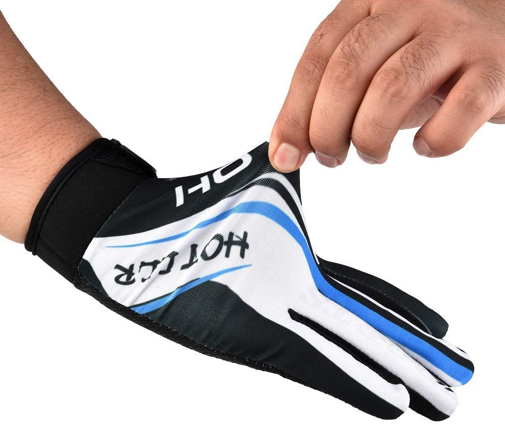 YHT Bike MTB Gloves with for Off-Road Motorcycles - Mountain Climbing - Hiking and Other Outdoor Sports use, Male and Female Common (Blue,X-Large)