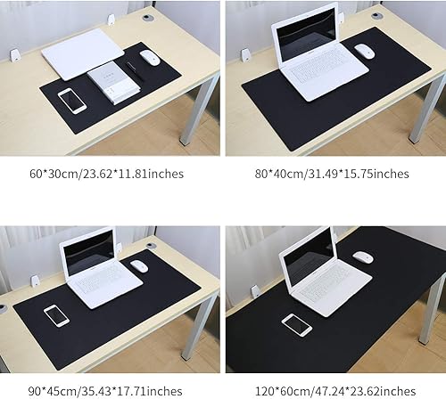 Miniatura 10 de KINGFOM - Protector de escritorio para oficina, organizador de cuero sintético secante con superficie cómoda para escritura