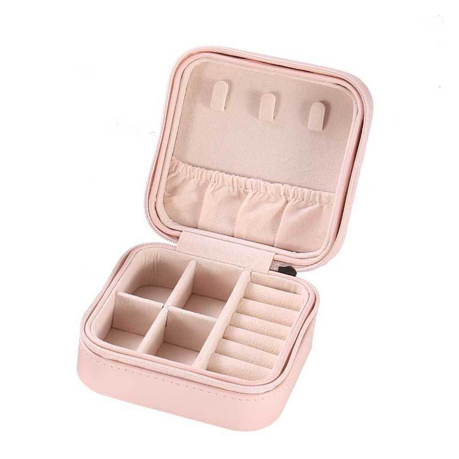 Boîte à bijoux anti-nœuds double couche pour ranger un petit bracelet de voyage