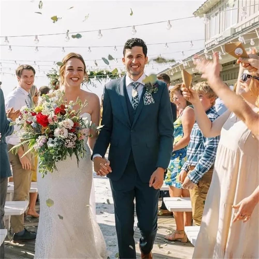 Hochzeitskonfetti, natürliche getrocknete Eukalyptusblätter, 200 Stück, konservierte echte Eukalyptusblätter für Konfetti, Hochzeitsfeier, Dekoration, biologisch abbaubar