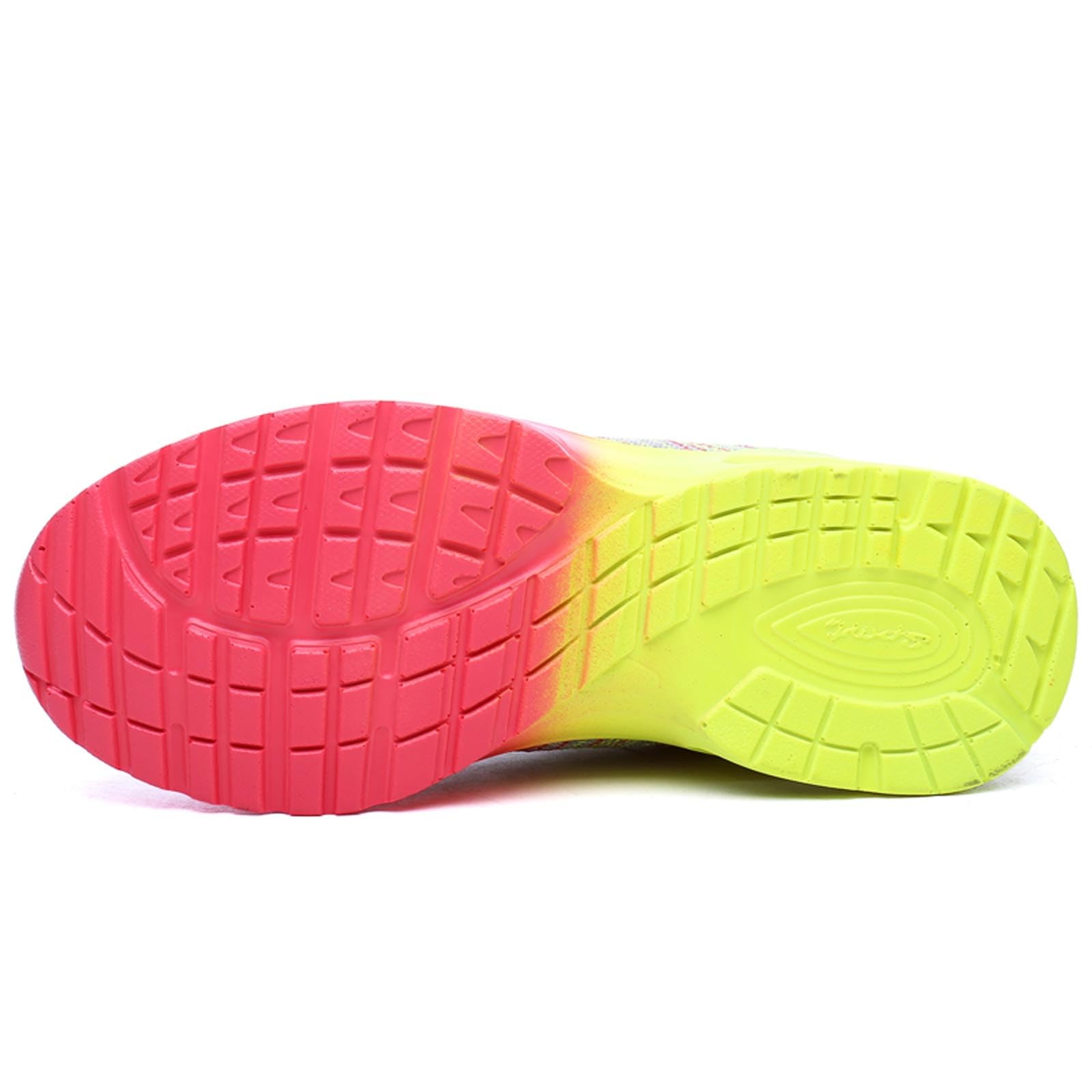Chaussure de Course Femme Respirante Légères Chaussures de Sport Gym Fitness Athlétiques Basket de Running Confortables Jogging Sneakers Noir Gris Rose EU 35-42