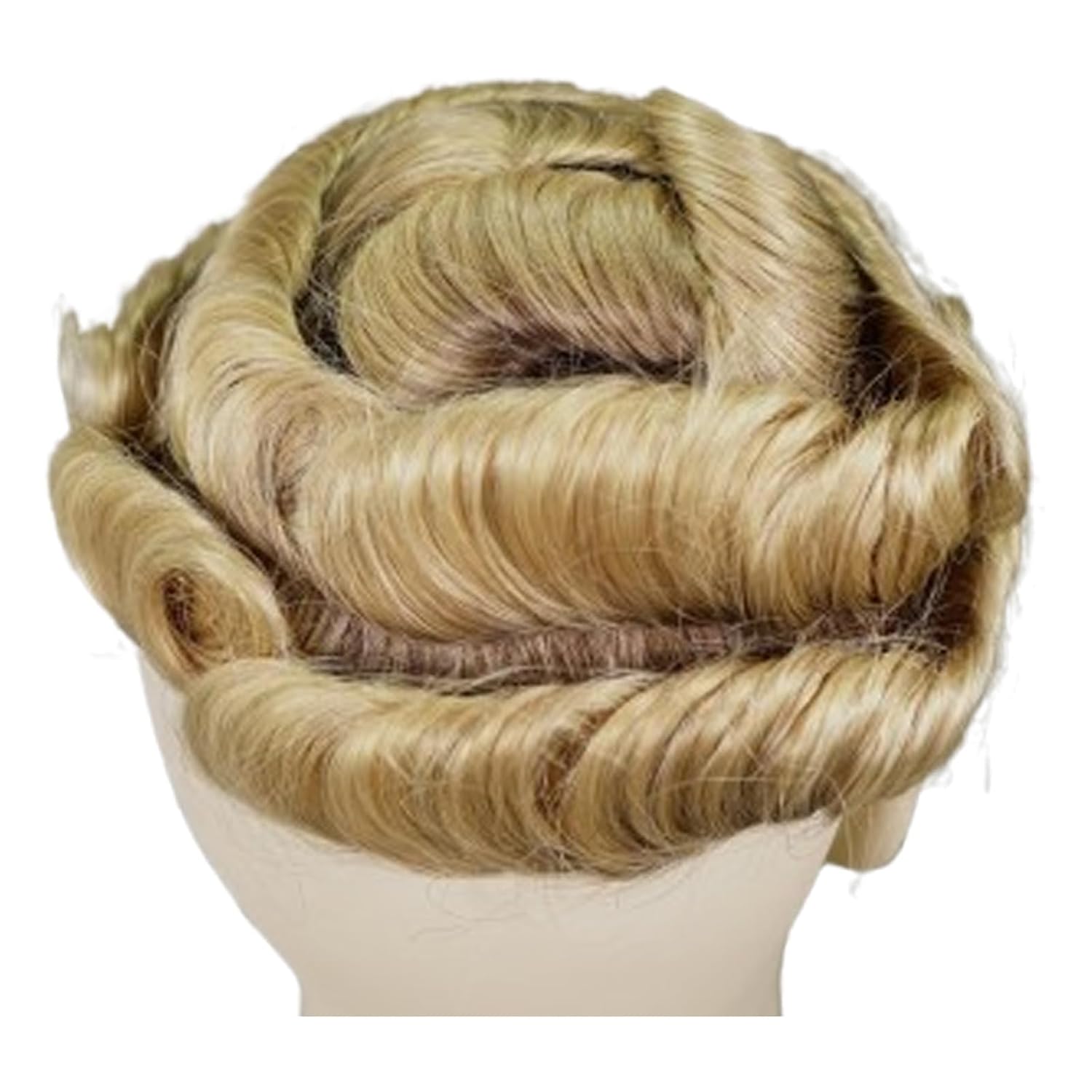 Men’s Toupee Lace Front 0.06mm PU Base Hairpiece Human Hair Replacement System Man Wigs 10x8INCH (4T613# Color)