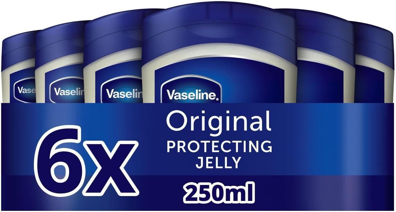 Original Petroleum Jelly moistruiser skin care for cracked, dry skin and eczema relief 6x 250 ml