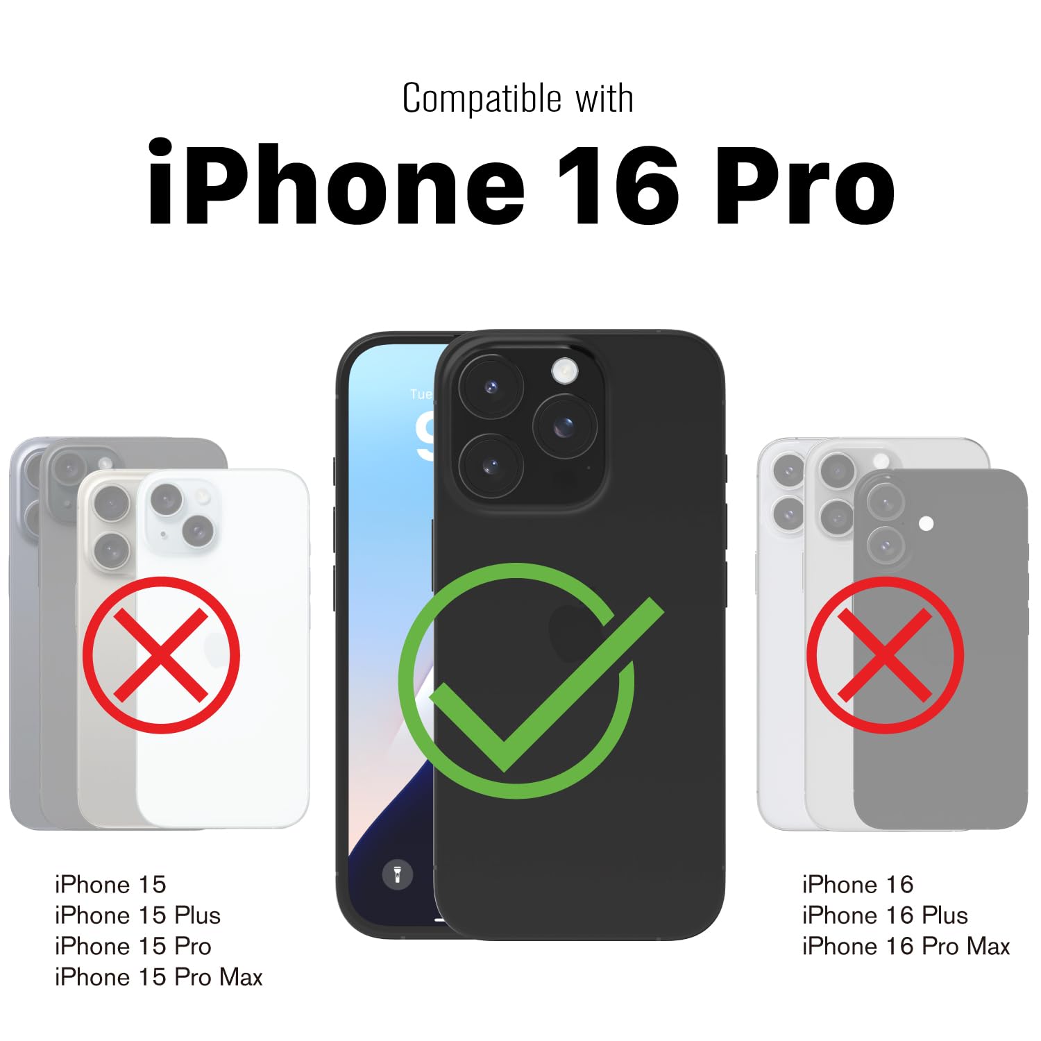 VENA vCommuteX for iPhone 16 Pro Wallet Case (MagSafe Compatible) - Image 2