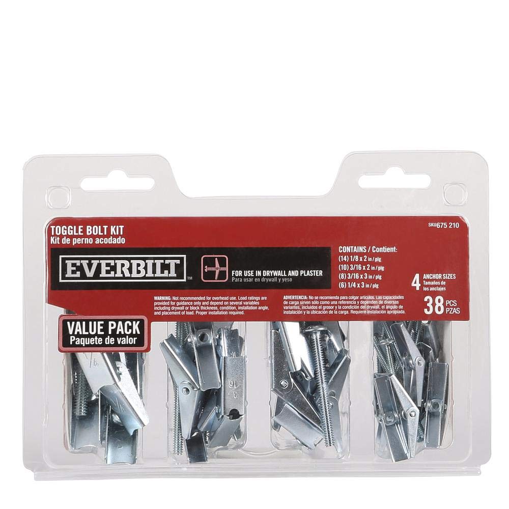 Assorted Toggle Bolt Kit (38Piece per Pack) Industrial & Scientific