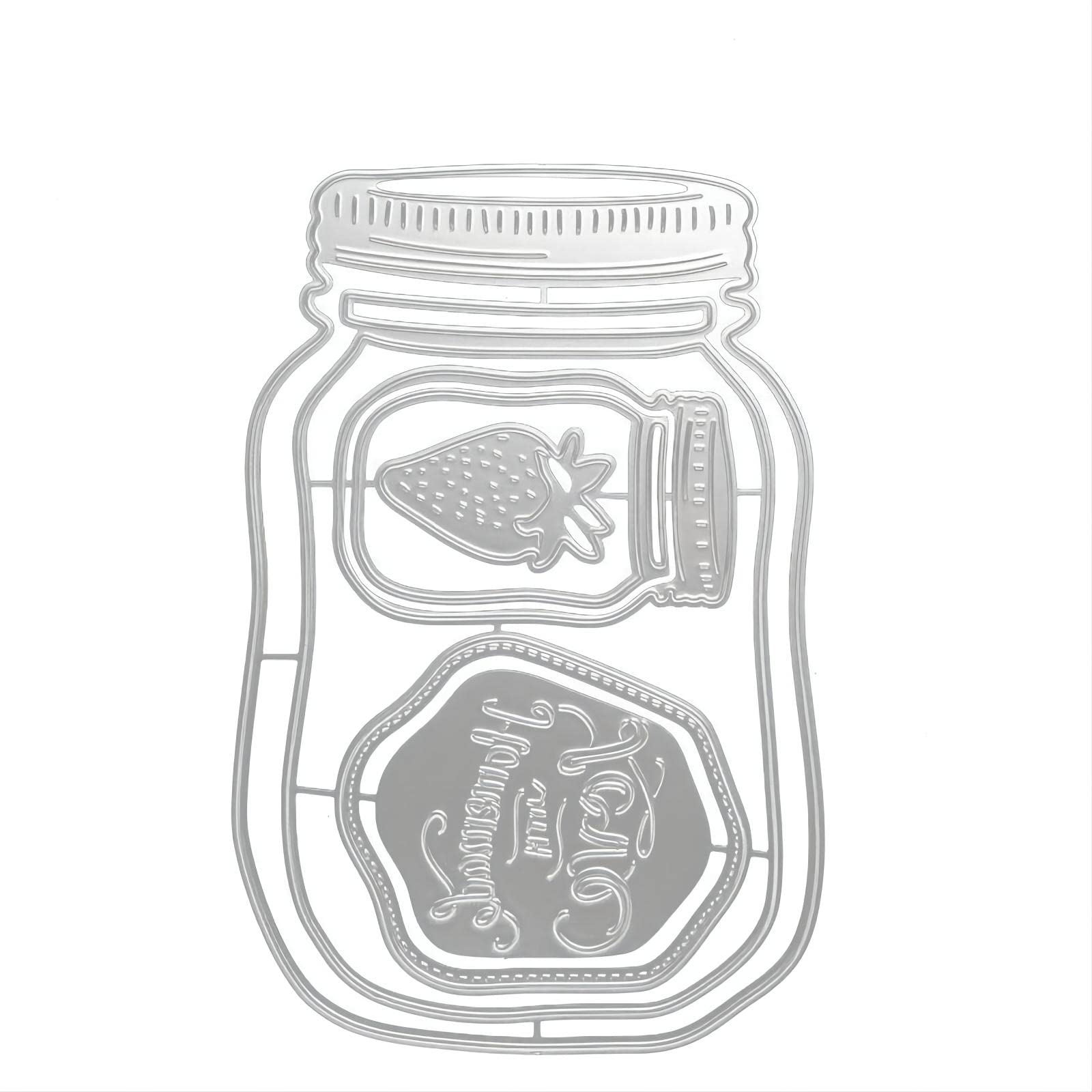 Qoiseys Bottle Metal Die Cuts for Card Making,Cutting Dies Cut Stencils for DIY Scrapbooking Photo Album Decorative Paper Crafting Embossing Template
