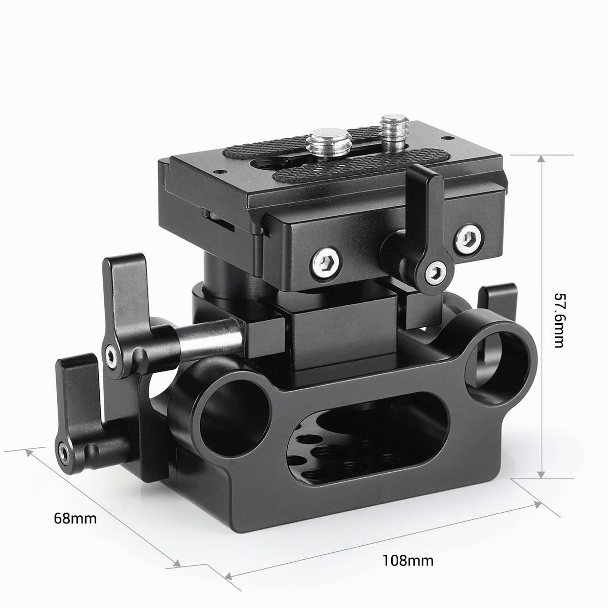 SMALLRIG Base Plate Sistema di Supporto per Guide Universali da 15 mm Piastra di Base - 2272B