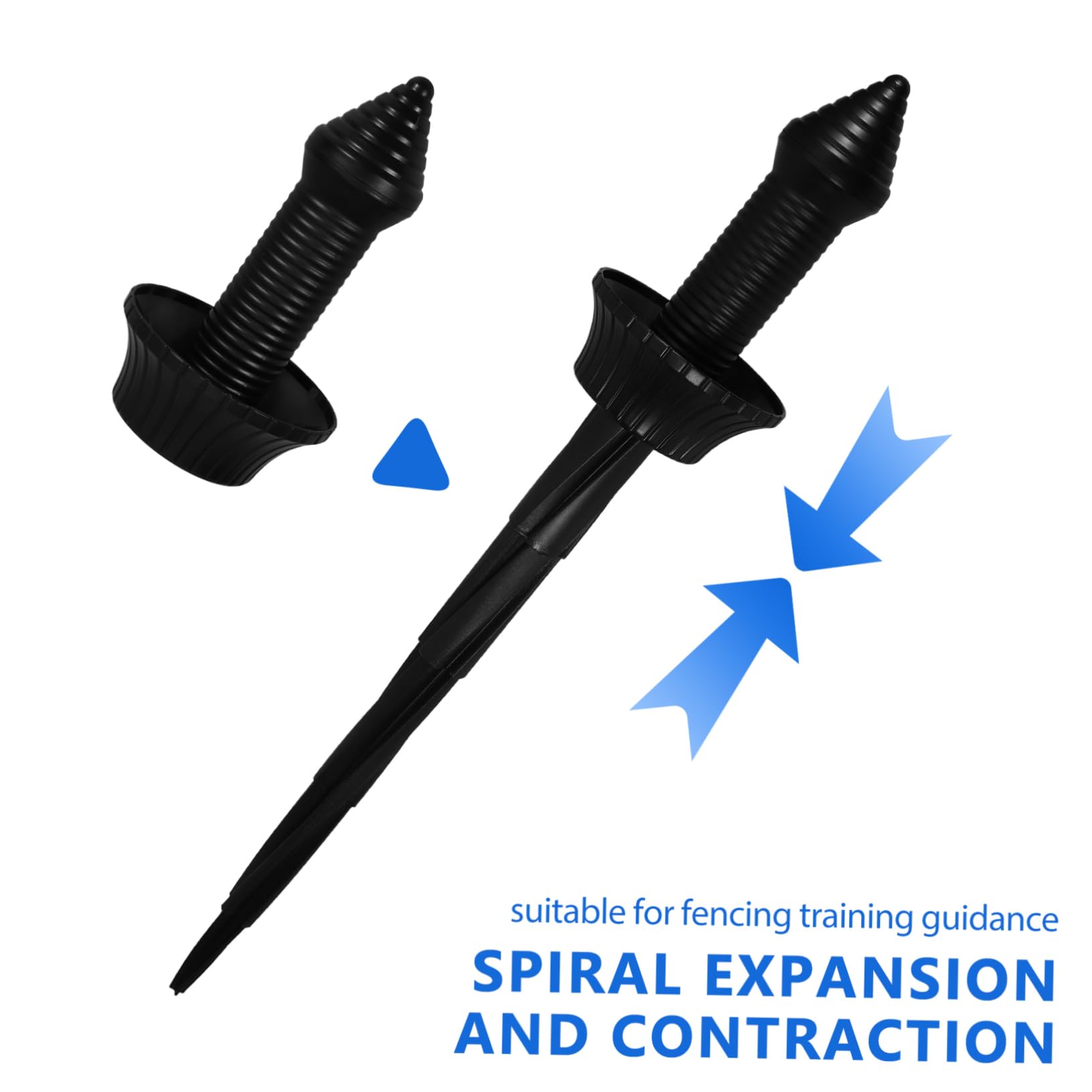 Espada Retráctil en Espiral de TPR Resistente a Impactos y Desgaste para Cosplay Halloween