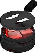 M. ROSENFELD Smokebox Shisha Head - Heat Management Shisha Strainer Attachment with Double Ring Base, Wind Protection, Sav...