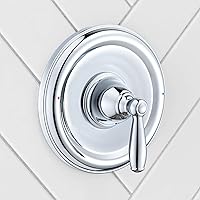 Vista 6 de Kit de accesorios para bañera y ducha con equilibrio de presión, compatible con válvula Moen Posi-Temp, cromado