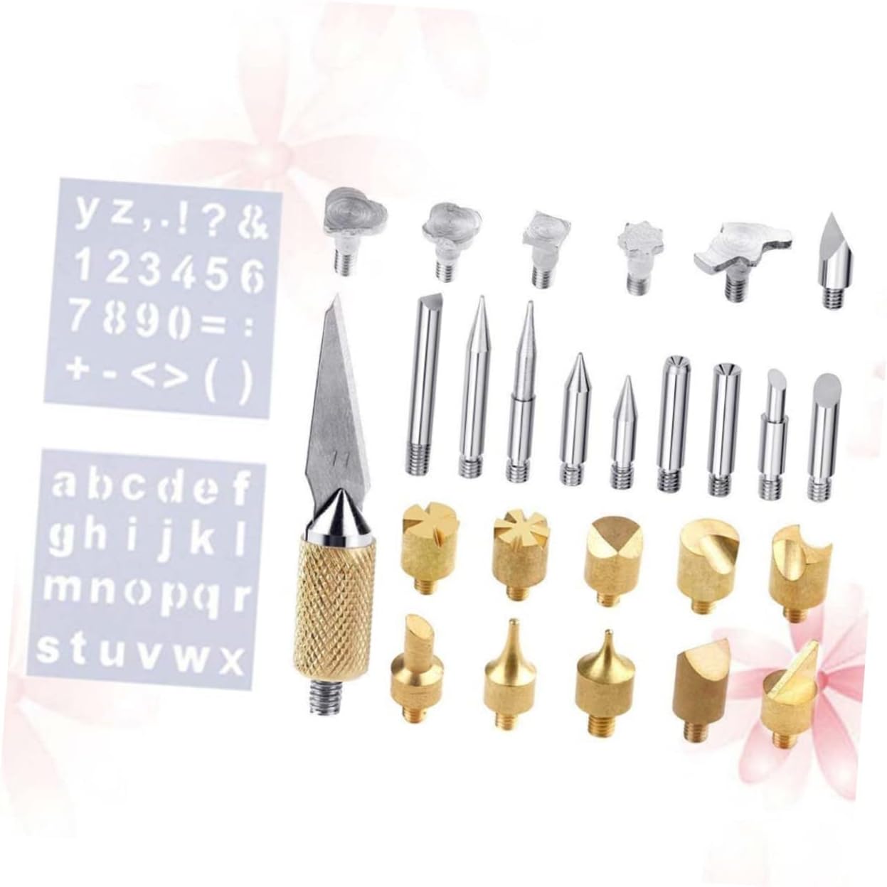 SEWOART 28pcs Wood Burning Tips Set for Soldering and Pyrography Versatile Carving and Embossing Tools for All Skill Levels Durable Lightweight Ergonomic Design