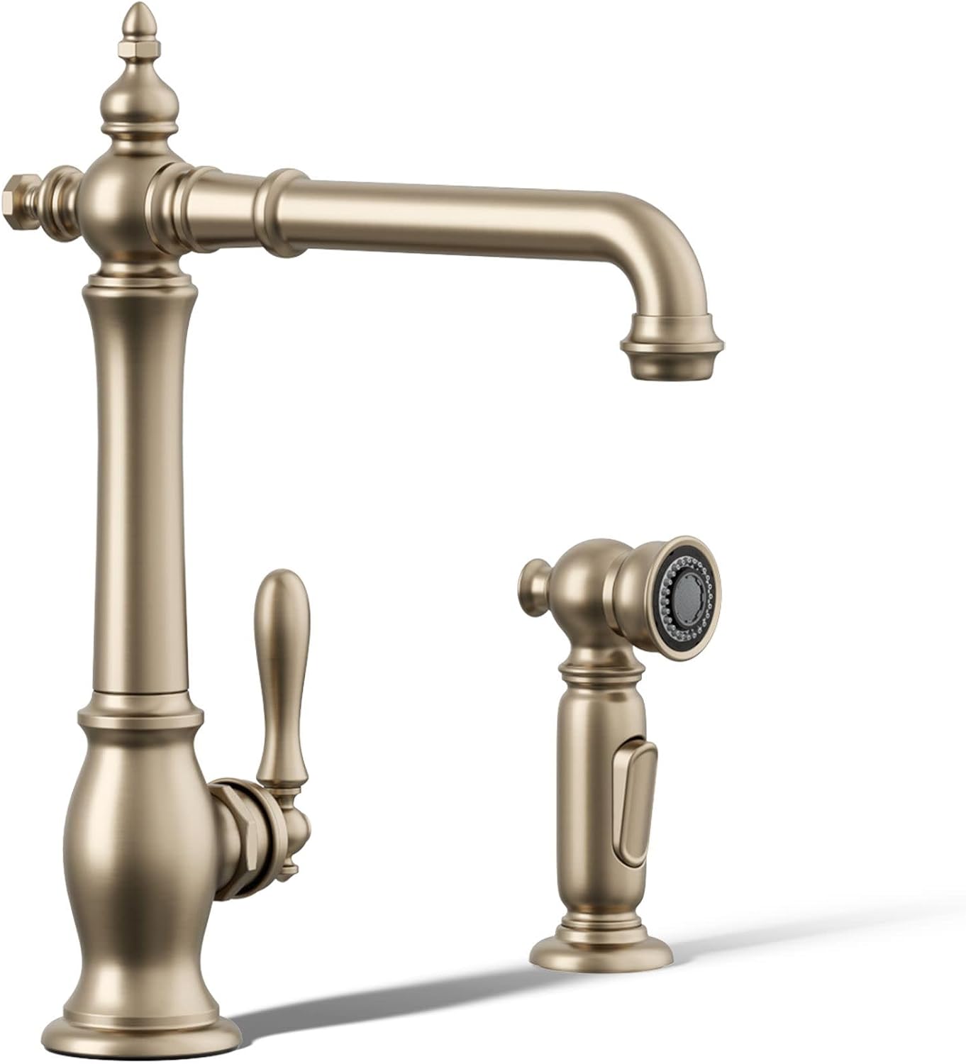 KOHLER Artifacts Single-Handle Kitchen Sink Faucet With Sidesprayer