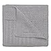 Elegant Baby 100% Cotton Seed Knit Blanket, Gray, 30" X 40"