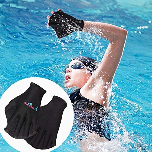 Gants de natation aquatiques palettes résistance à l'eau formation ajustement à palmées main Web