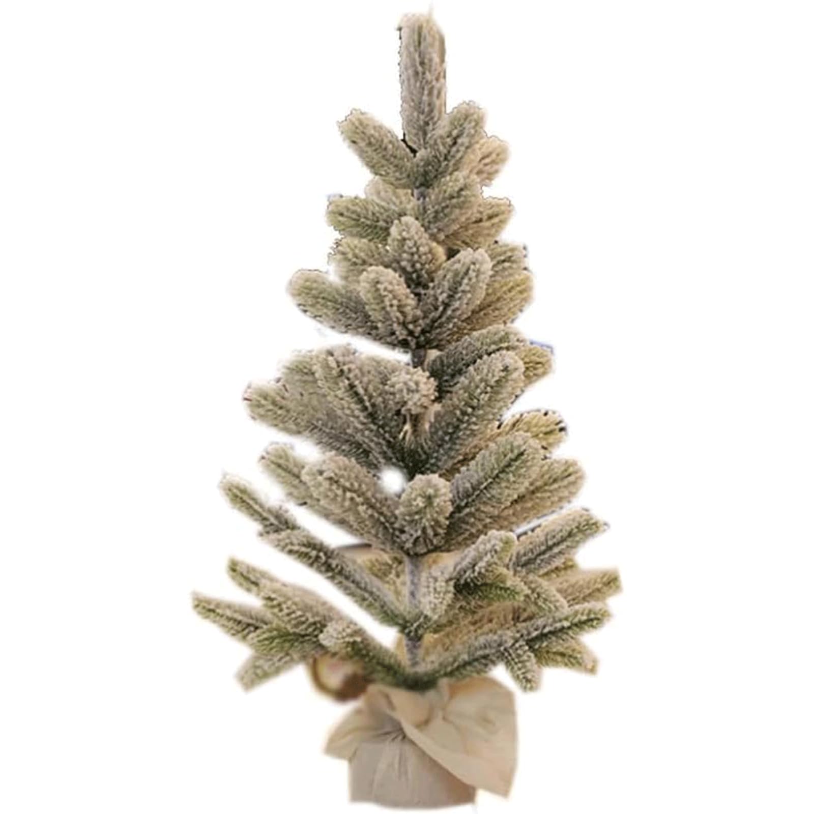 ZUMAHA Mini Albero di Natale da Tavolo, Albero Artificiale Floccato in PE, Set Fai-da-Te per Albero da Tavolo per Decorazioni da Tavolo per Feste di Natale