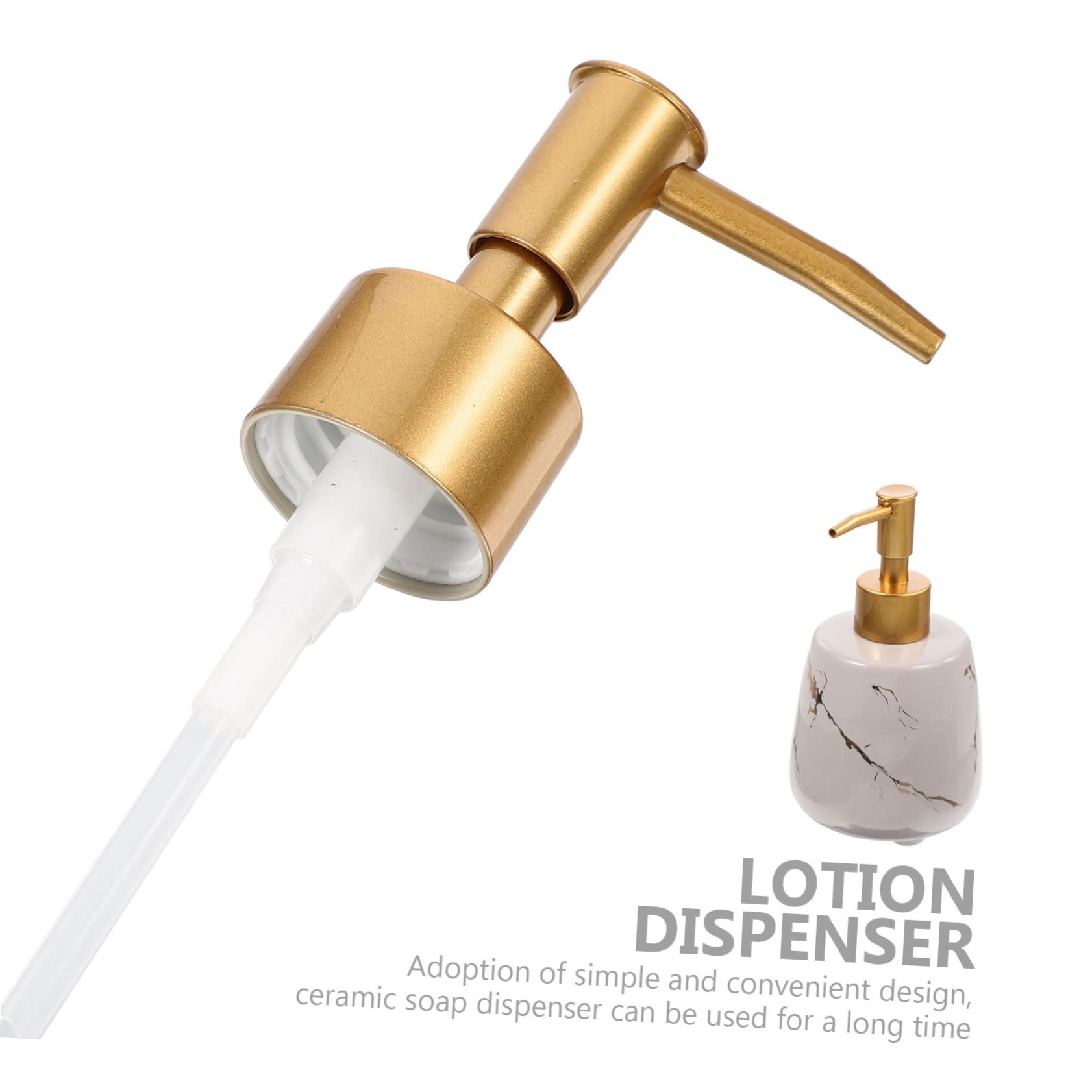 Dispensador de Jabón Líquido Rellenable Bomba Prensa 350 Ml Cerámica Gris Mármol Portátil para Baño y Ducha sin Fugas