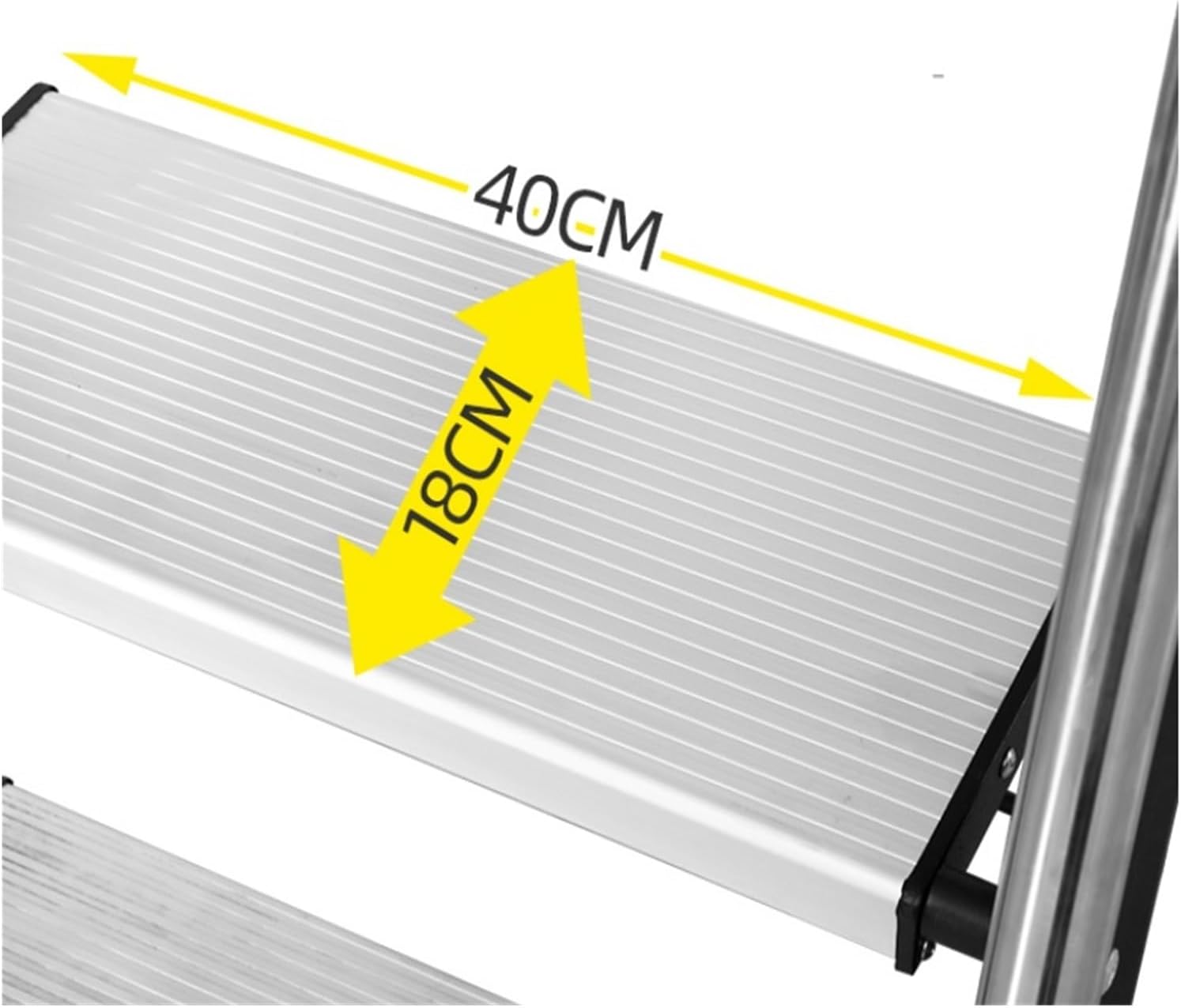 attic ladders Portable Attic Ladders with Handrails and Hooks Foldable Floor-Mounted Loft Stairs for Indoor Outdoor