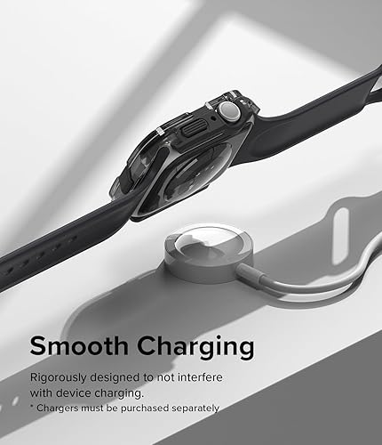 Miniatura 6 de Ringke Fusion Bumper compatible con Apple Watch, Apple Watch Series 8, Apple Watch Series 7 (1.772 pulgadas) y Apple Watch SE, 6, 5, 4 (1.732