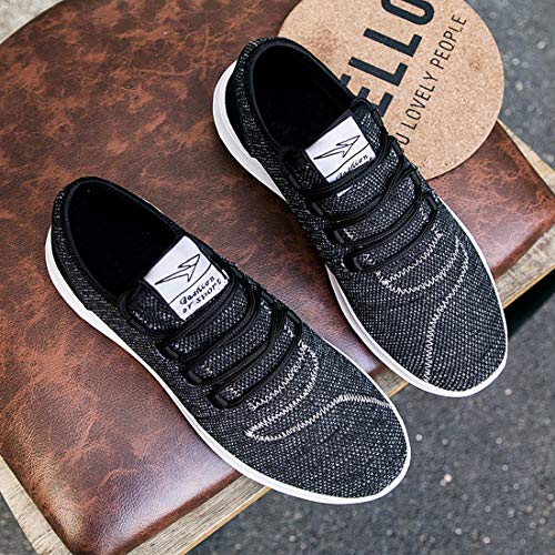 Srenket Mens Casual Athletic Sneakers Comfortable Running Shoes Light Tennis Zapatos Footwear for Men Walking Workout Black43