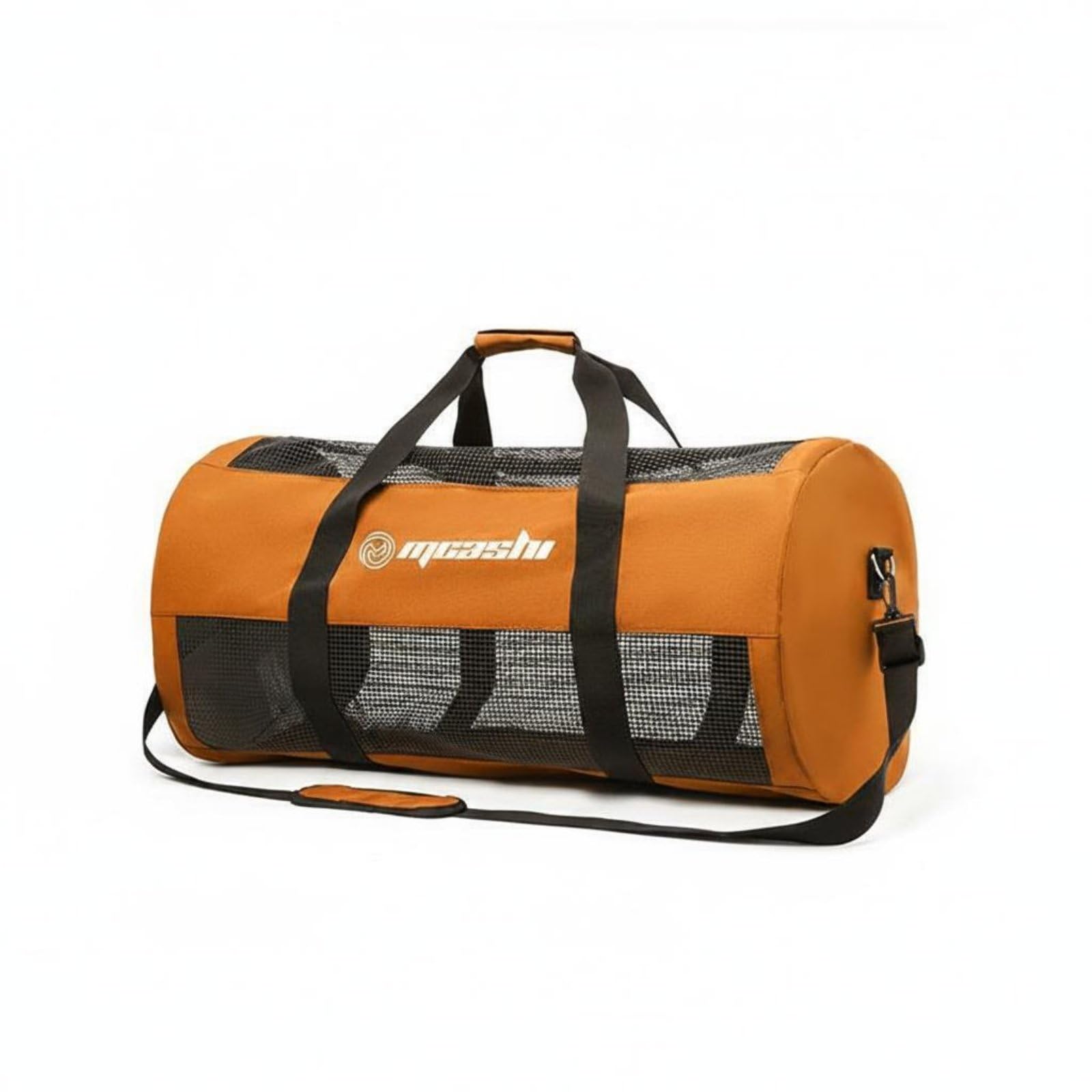 Rete Portaoggetti Subacquea Borsa Attrezzatura Sub Rete Immersione Borsone Subacqueo Sacca Mesh Traspirante Resistente con Spallaccio Imbottito E, Array, Arancione, 60L