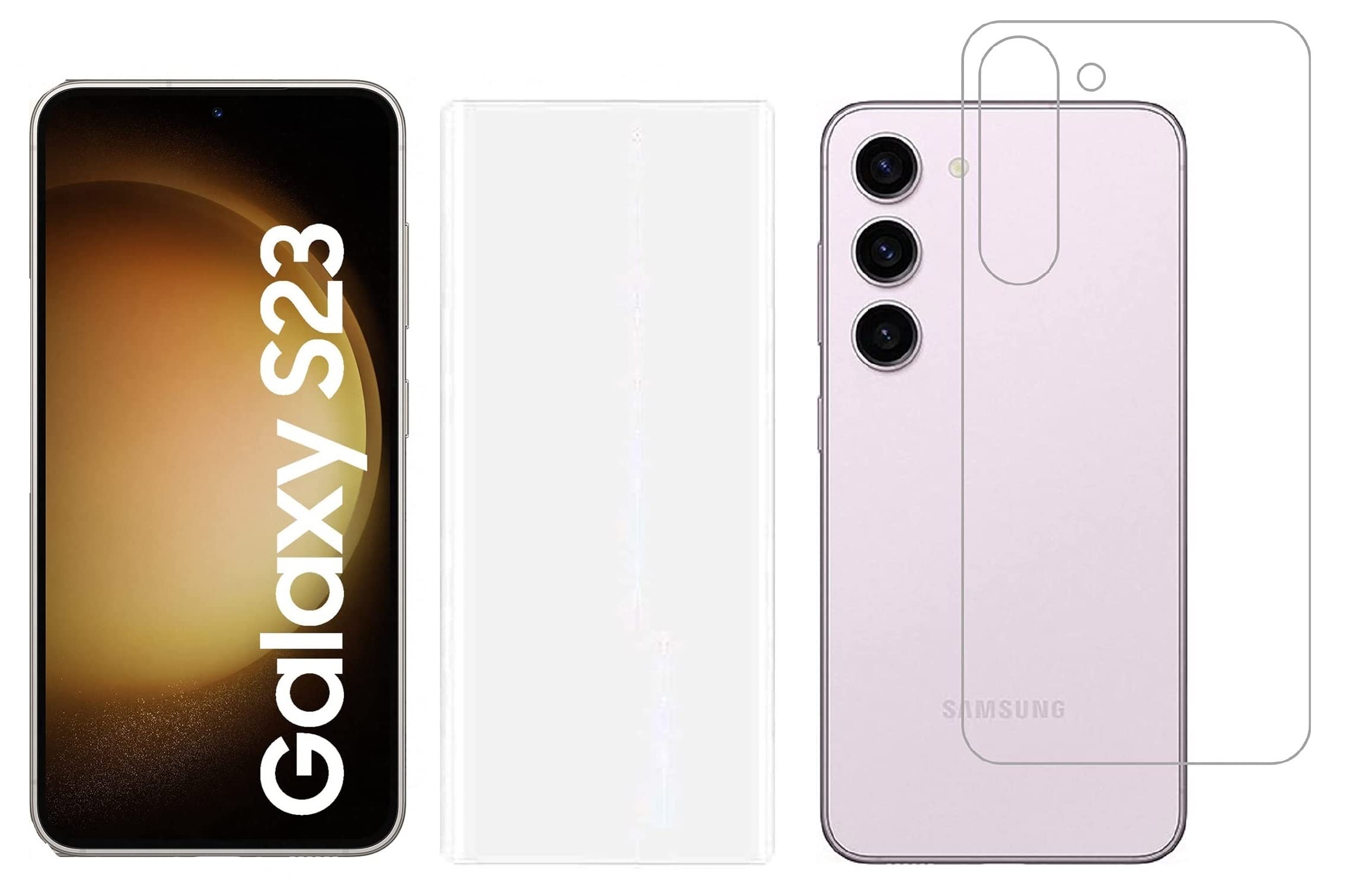 Samsung Galaxy S23 5G Tempered Glass Front and Back Full Screen Coverage [Edge to Edge] UV Tempered Glass with Unbreakable Flexible Protector Back Guard for Samsung Galaxy S23 5G (B0BXFNVG9D) Amazon Price History, Amazon Price Tracker
