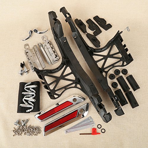 XFMT Complete One Touch Latch Saddlebags Lids Hardware Cover Compatible with Harley Touring FLT, FLHT, FLHTCU, FLHRC, Road King, Street Glide, Electra Glide, Ultra-Classic 2014-2024