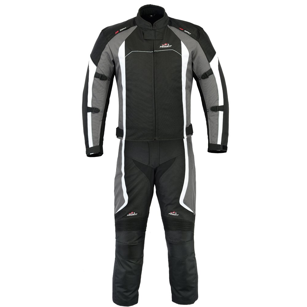 PROANTI Motorradkombi Biker Motorrad Textil Kombi wasserdichte Jacke und Hose
