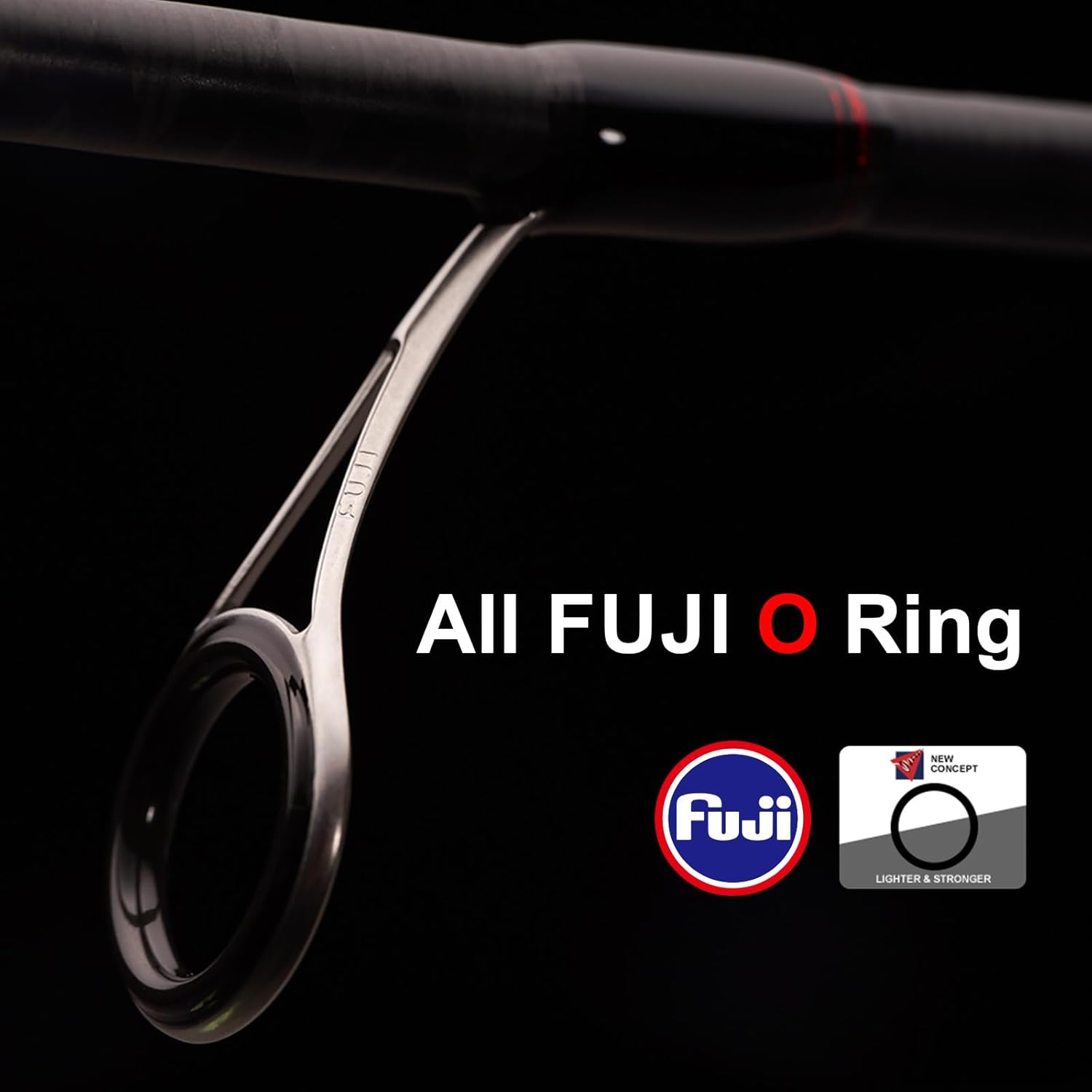 PURELURE Novia Inshore Spinning Rod Saltwater 7'2''-8'6'', TORAY 30T Carbon Fishing Rod Regular Fast, Split Reel Seat Design, Fuji Guides, Boat Fishing for Big Tail Squid Cuttlefish