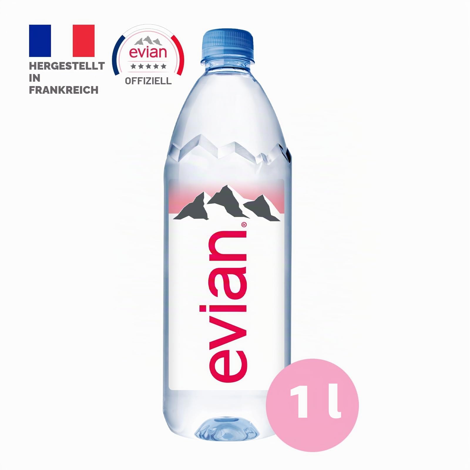 evian Flaches Wasser, 12 x 1 l
