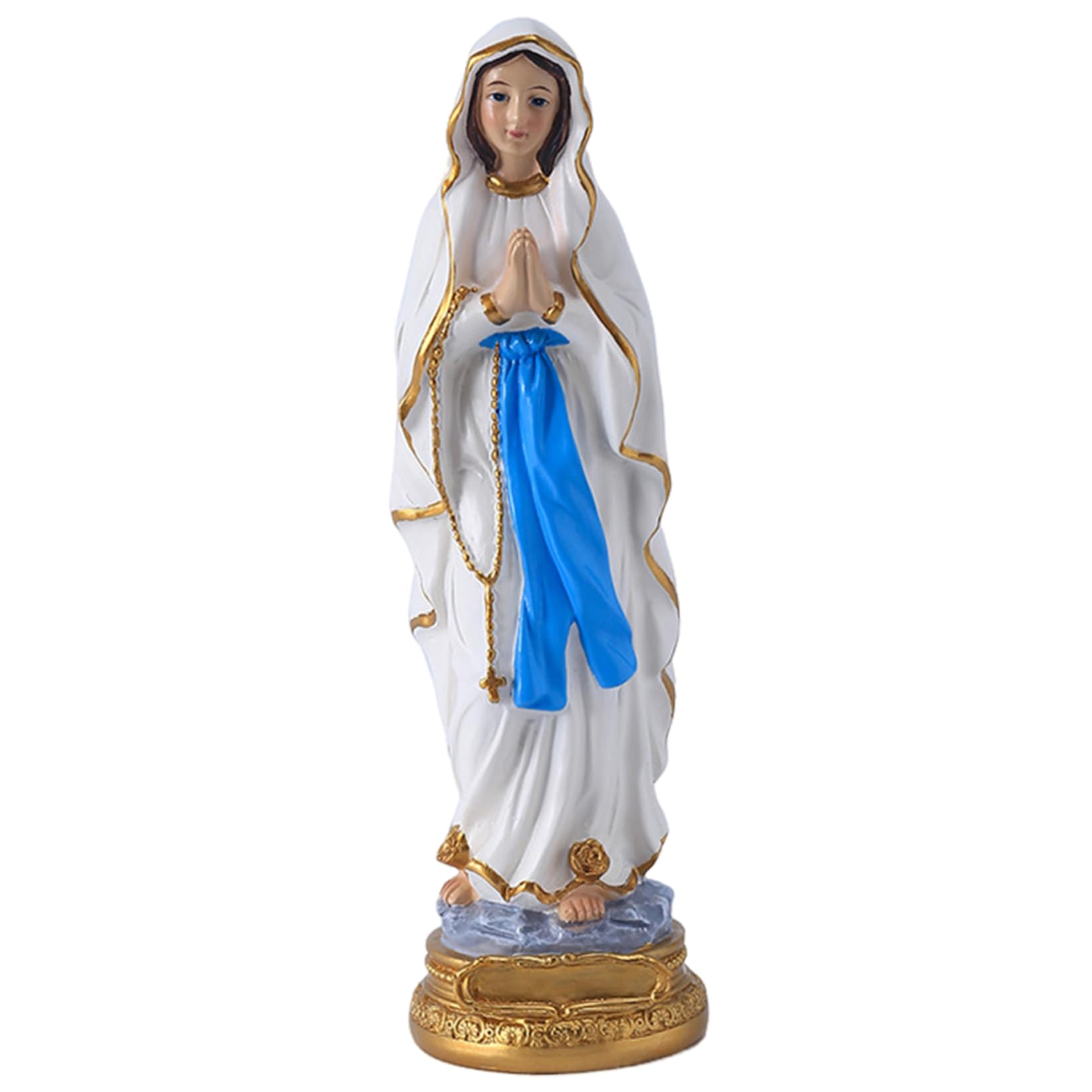 Statue de la Vierge Marie en résine symbole de paix pour décoration religieuse maison