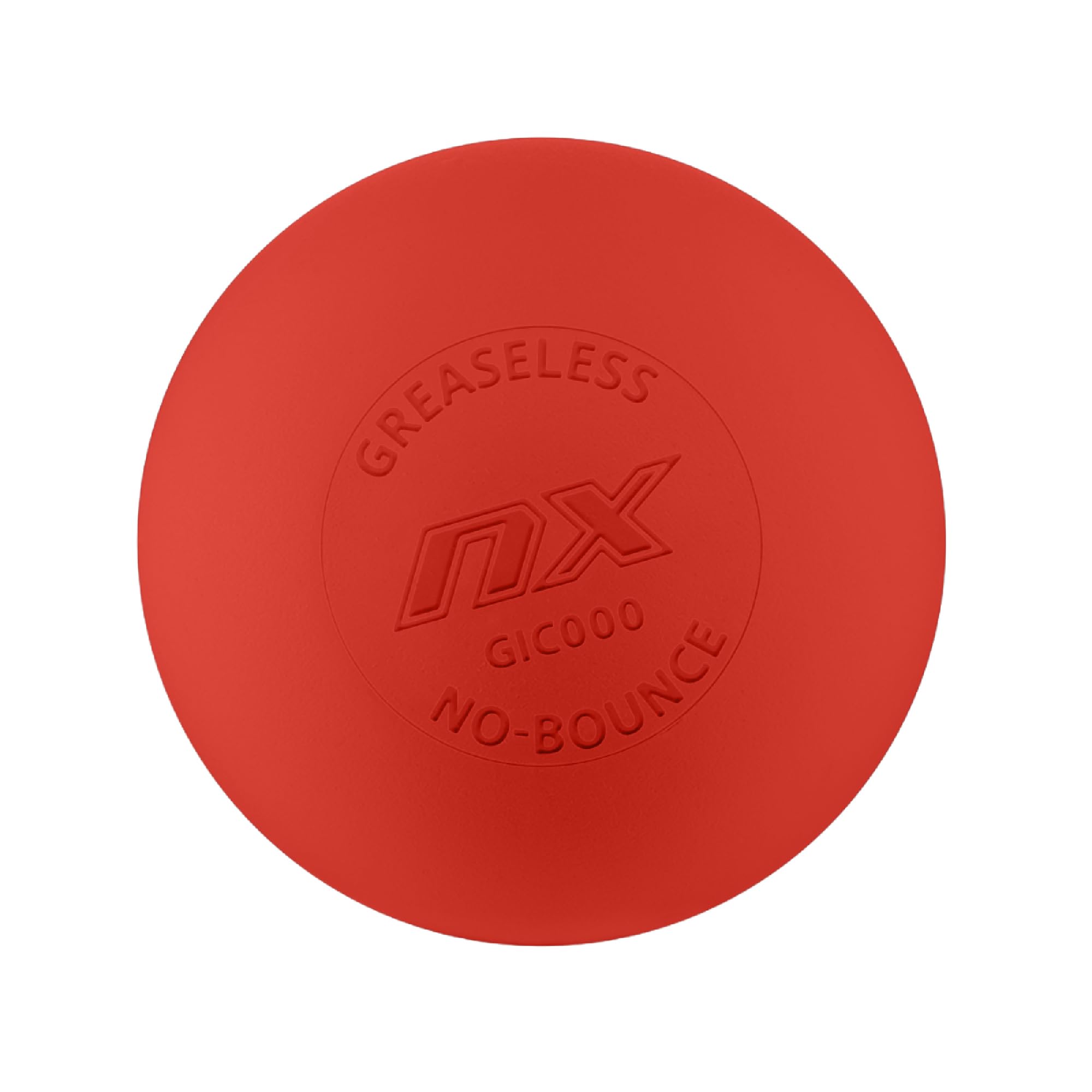Red Pearl NX Greaseless Lacrosse Balls in a 10-pack.