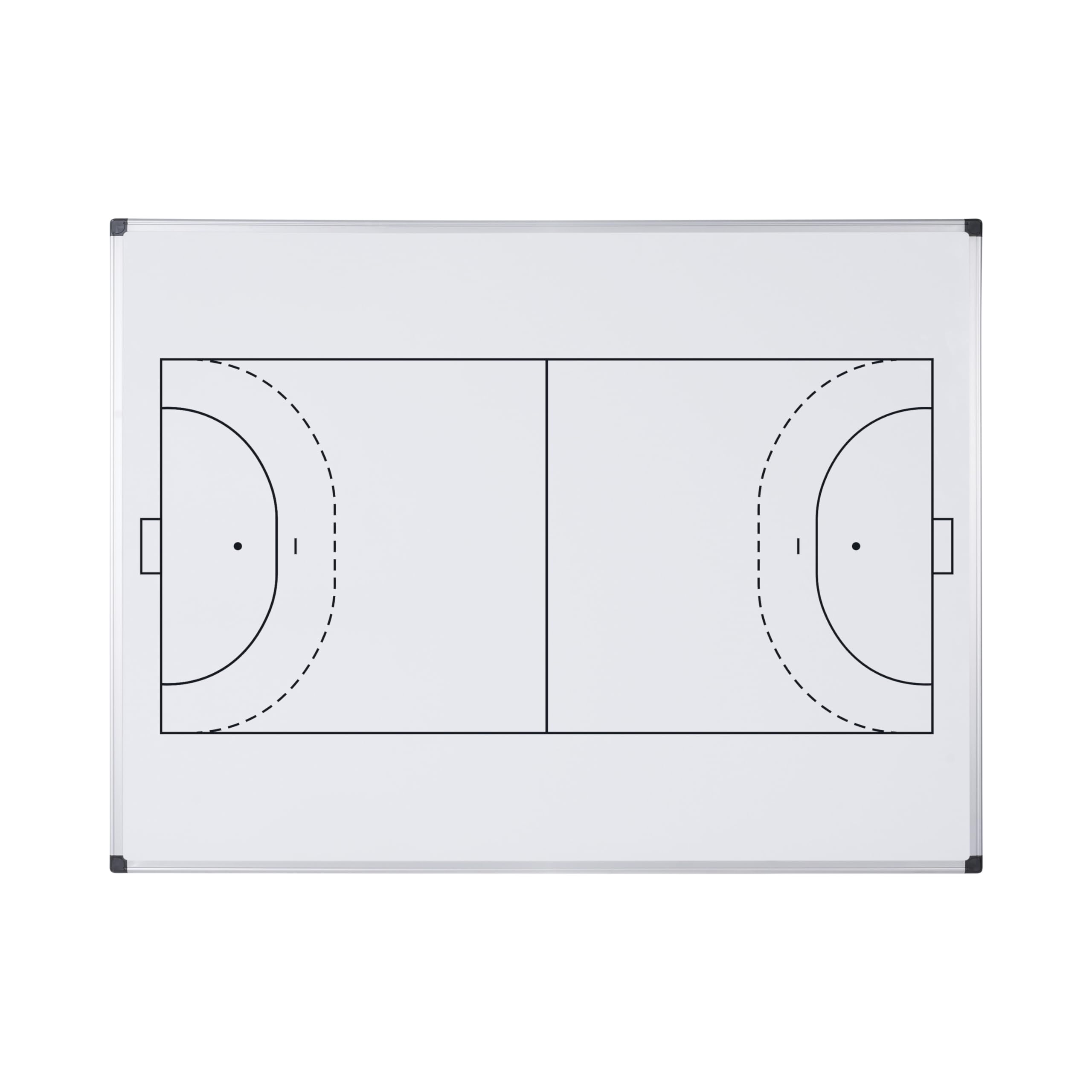 Bi-Office Maya Magnetic Handball Printed Whiteboard - 900x600mm - Lacquered Steel Printed Surface, Aluminium Frame