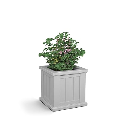 Mayne 4836-W Cape Cod Patio Planter 14X14 White