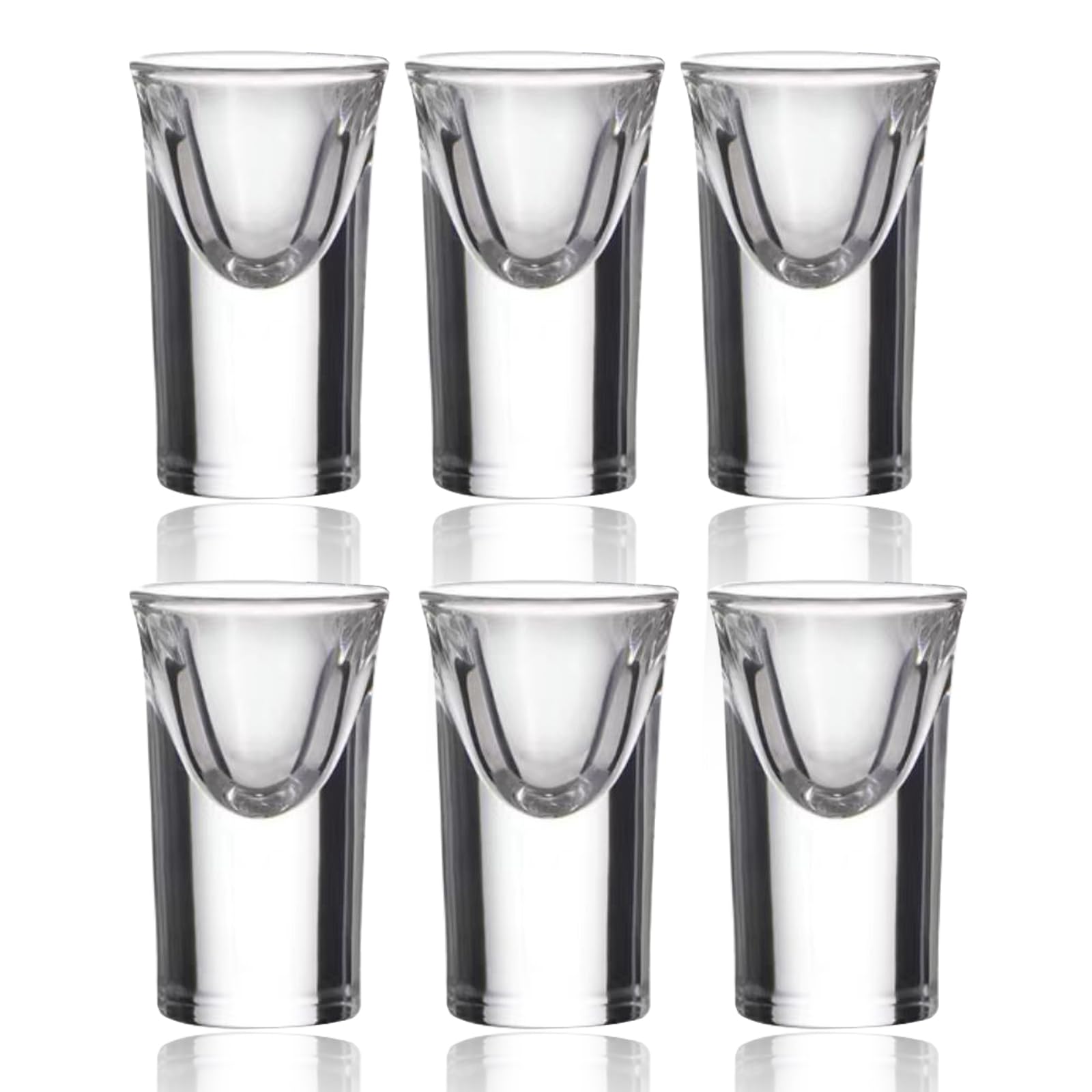 Amazon.co.jp: ショットグラス6個- 15ml/15cc クリアグラス ヘビー