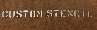U.S Military Custom Made Oil Board Stencil US Army USMC Marsh 1 inch, Brown
