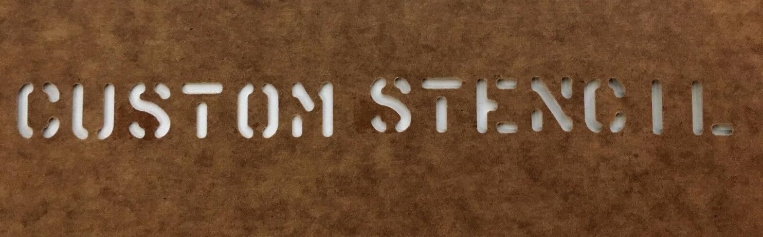 Wardog Surplus U.S Military Custom Made Oil Board Stencil US Army USMC Marsh 1 inch, Brown