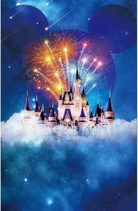 Amazon Kingspa Diy 5d 30x40 Cm スターキャッスル花火ミッキーマウス インチダイヤモンド塗装ビーチキット別 絵画クロスステッチフルドリルクリスタルラインストーン刺繍写真アートクラフト用家の壁の装飾ギフト 刺しゅうキット 通販