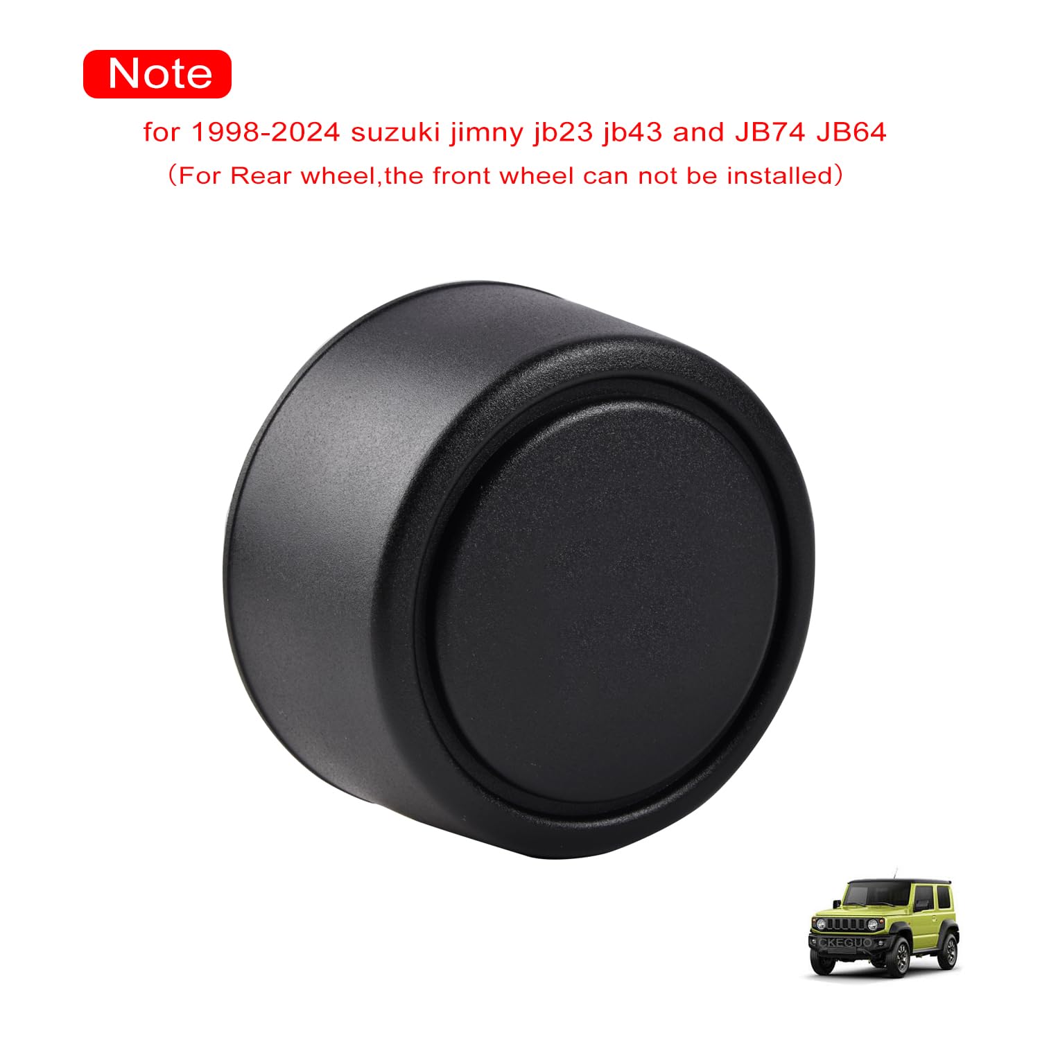 2 coprimozzi neri per ruota posteriore, per Suzuki Jimny JB43 JB23 JB74 JB64 1998-2024