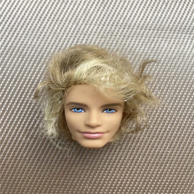 ТоуKSA - Rare Colletion Male Ԁoll Heads Prince Ken Old Lady Bald Head Black White Skin Tone (light green)