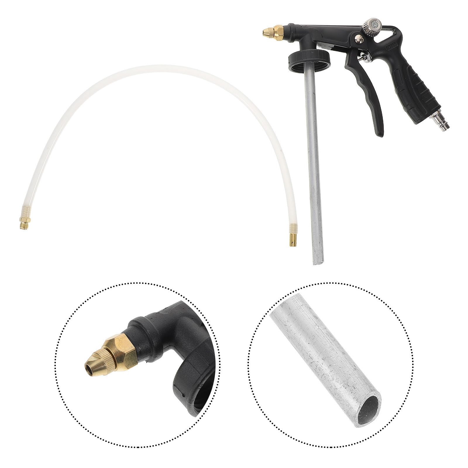 Pistolet de Pulvérisation Anti-Gravillons Noir Do15 Outil Pneumatique pour Soubassement Automobile Pulvérisateur de Revêtement Métal Solide Usage Voiture et Camion Application