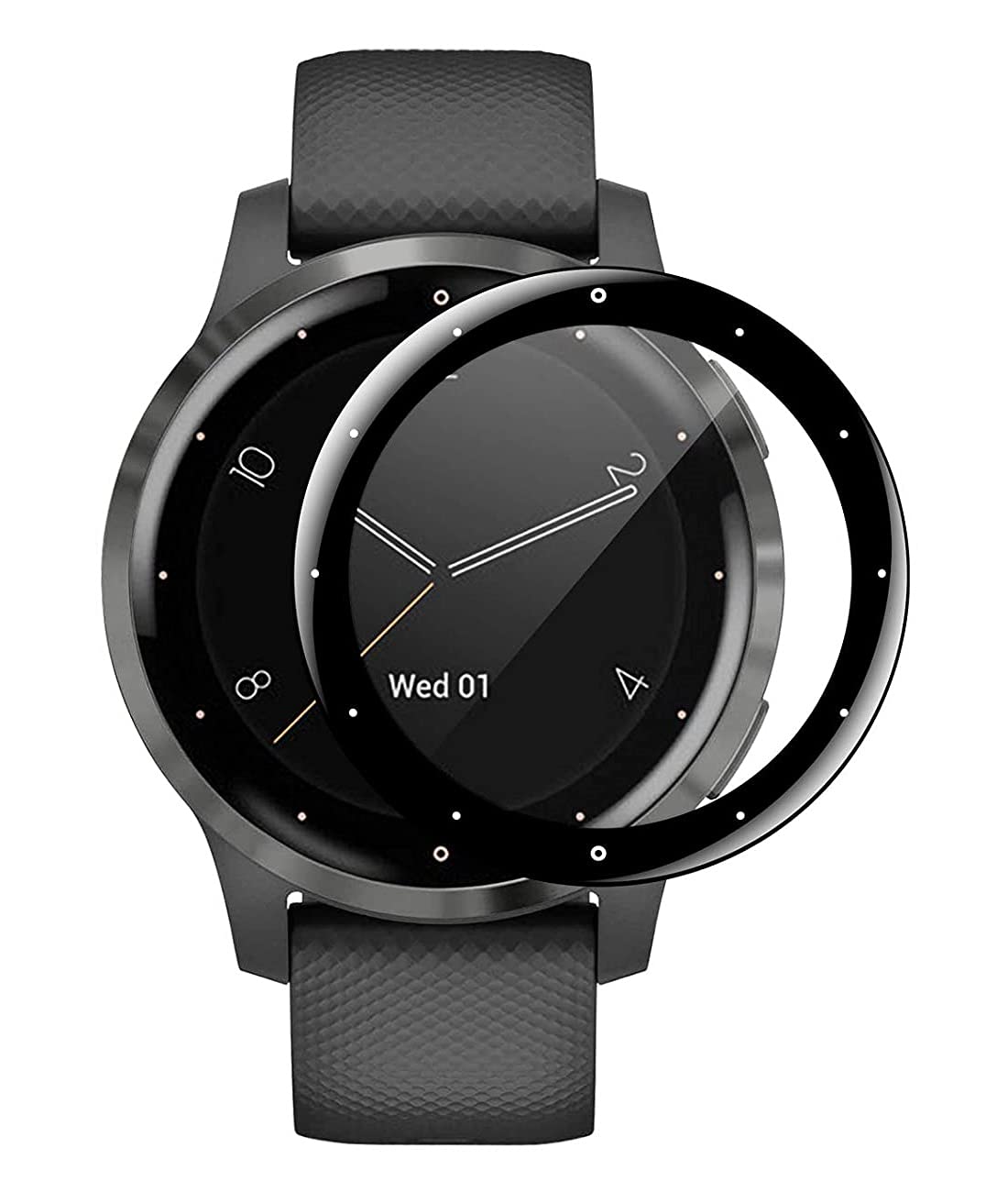 20D Curved Tempered Glass Screen Protector Compatible with Garmin Venu 2S 40mm