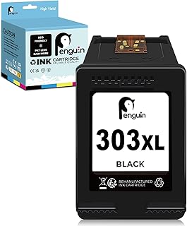 Penguin 303XL Black Printer Ink Cartridge Replacement for HP 303 XL Compatible with HP ENVY Photo 6220 6230 6252 6255 6258 7100 7120 7820 7834 7155 7865 TANGO TANGO X High Yield Remanufactured Ink