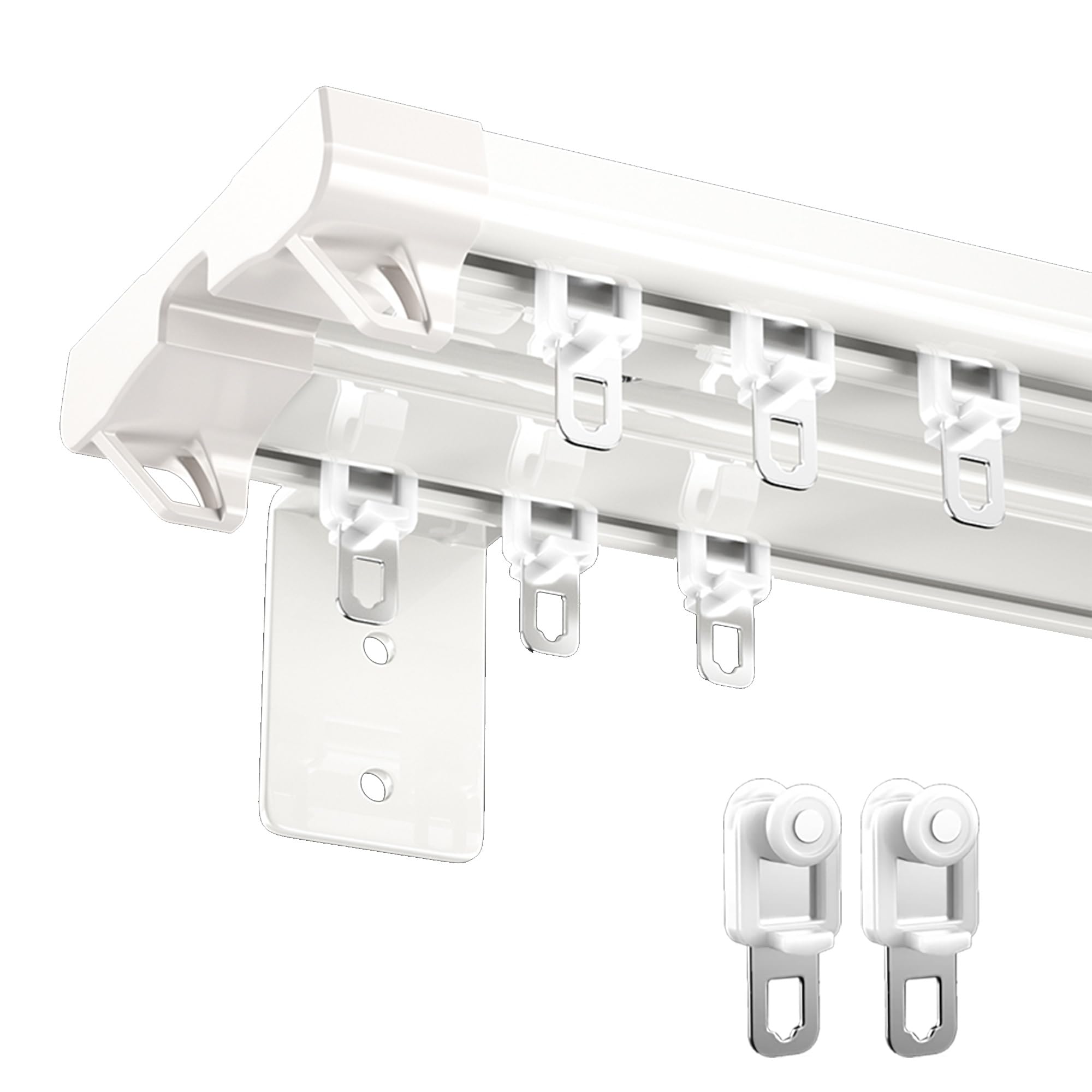 Séparateur de pièce pour chambre avec rail de rideau double 1,2m