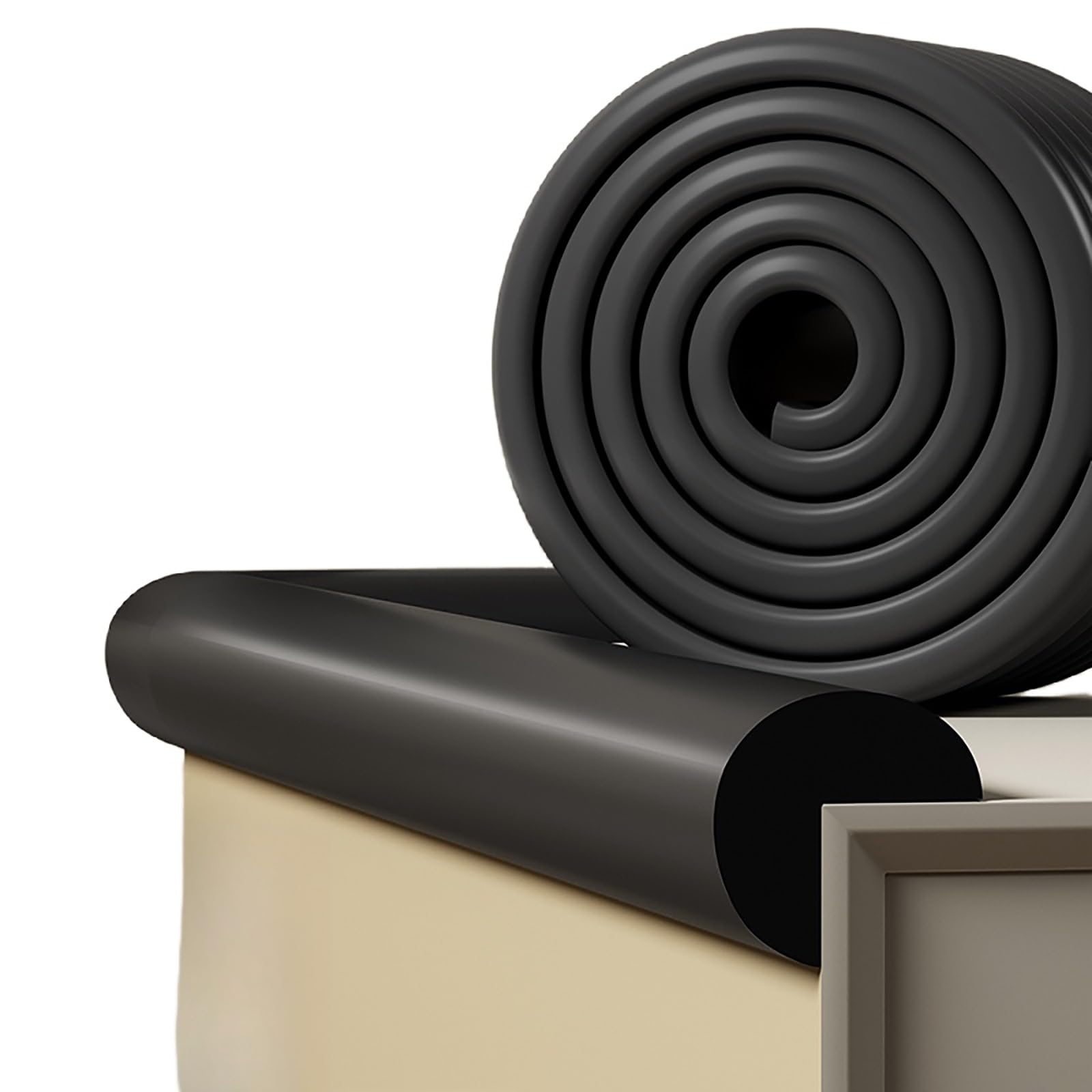 Furniture Edge corner protector, Edge And Corner Protectors Foam L/U Adhesive Multicolor Multisize For Furniture Walls(Black,W 10m/32.8ft)