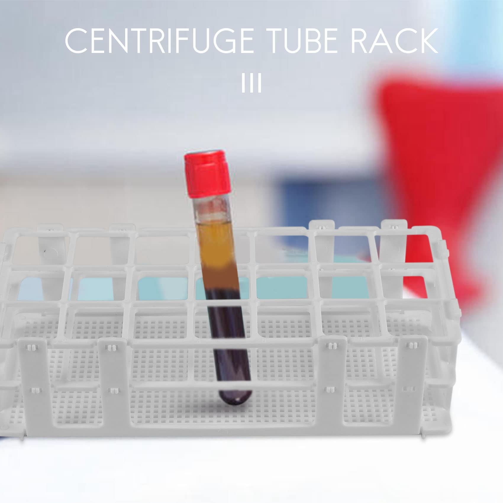 3 Paquetes Estante de Tubo de Ensayo PláStico, Soporte de Estante de Tubos de Ensayo de Laboratorio de 21 Agujeros para Tubos de Ensayo de 30 Mm, Desmontable (21 Agujeros)