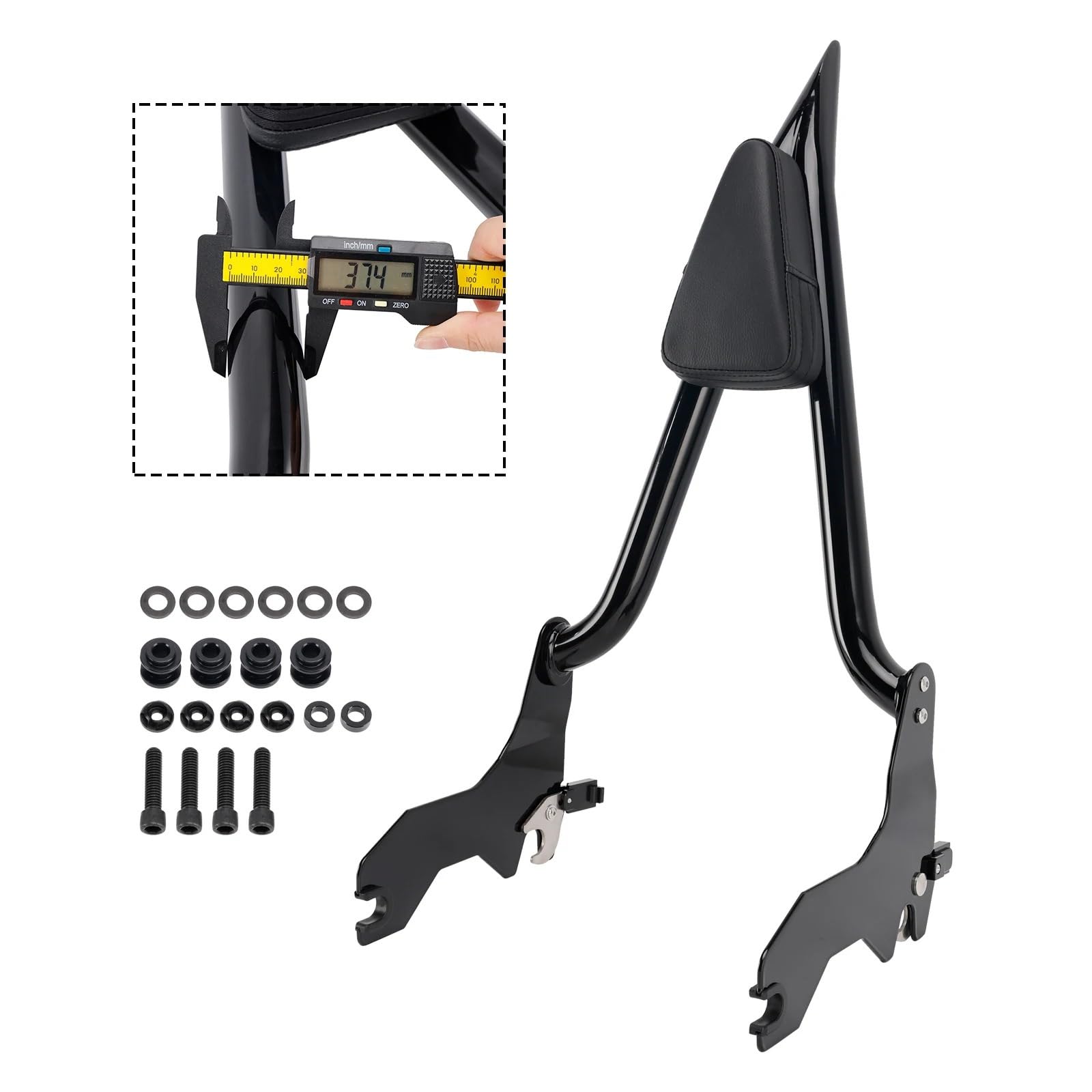 Schienale Posteriore per Moto Schienale Sissy Bar passeggero adatto per Softail Fat Bob 114 FXFB FXFBS 2018+ Schienale posteriore rimovibile per moto