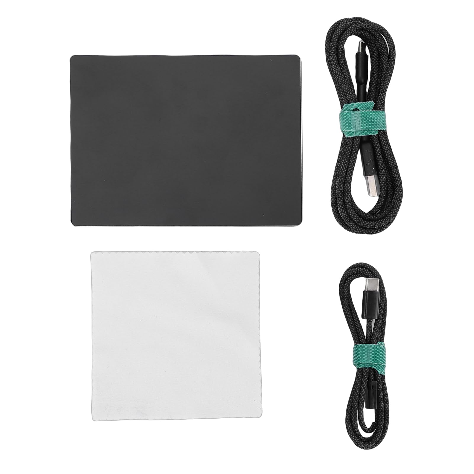 Trackpad Filaire USB, Grande Souris à pavé Tactile Portable Ultra Mince avec Multi-gestes, pour Ordinateur de Bureau et Ordinateur Portable (Black)